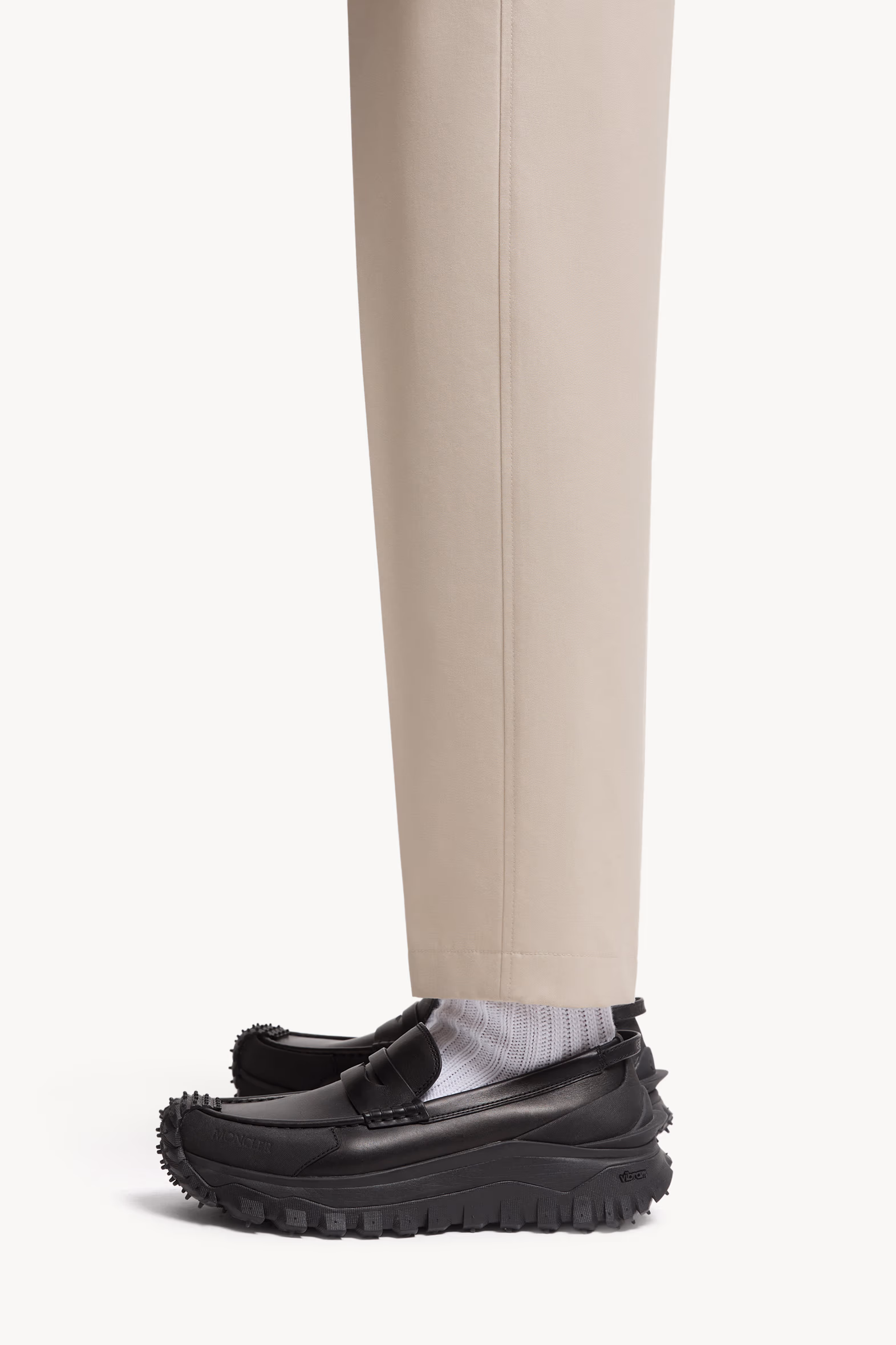 Tailored Gabardine Pants Men Light Beige Moncler 4